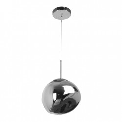 Lampy-sufitowe - lampa sufitowa  nowoczesna srebrna kula na żarówkę e27 parma 316288 polux