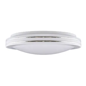 Plafony - plafoniera led okrągła biała neutralna 24w 4000k ip44 03242 soleo ideus 