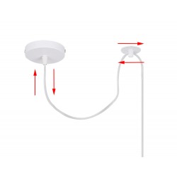 Lampy-sufitowe - lampa wisząca o regulowanej wysokości 1x40w e27 atlanta 31-00637 atlanta 