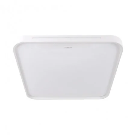 Plafony - biały plafon led kwadratowy 24w regulacja barwy światła ip44 wena led d 04010 ideus 