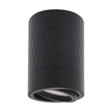 Oprawy-sufitowe - tuba sufitowa regulowana w kolorze czarnym gu10 piano dwl 04026 ideus 
