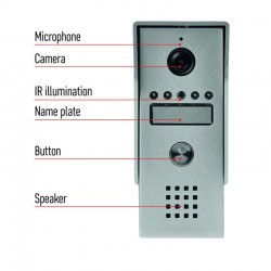 Wideodomofony - wideodomofon 7" komplet łatwy montaż em-03m 2wire h2050 emos 