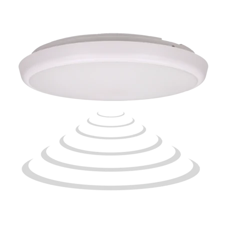 Plafony - plafon led z mikrofalowym czujnikiem ruchu i funkcją przyciemniania biały 22w 4000k cers led or-pl-6091wlpmm4 orno 