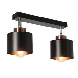 Lampy-sufitowe - oświetlenie sufitowe podwójne czarne 2xe27 olena 92-81773 candellux
