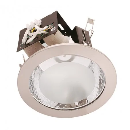 Oprawy-sufitowe - oprawa sufitowa downlight matowy chrom e27 2xmax.20w hl614 00778 ideus-struhm 
