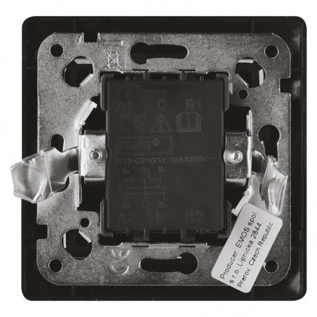 Wylaczniki-krzyzowe - włącznik krzyżowy podtynkowy antracyt a6100.7 emos 