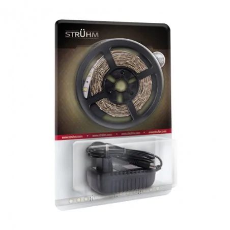 Tasmy-led - taśma led komplet z zasilaczem 5m ip20 300diod ciepła 3000k 2100lm 03038 ideus  24w 