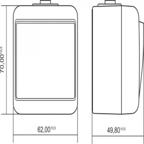  4WHE-1 Włącznik elektryczny jednobiegunowy brązowy IP54 natynkowy Junior KARLIK 