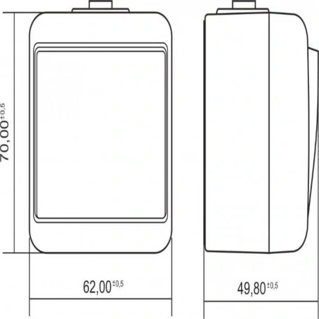 Wylaczniki-schodowe - 4whe-3l wyłącznik klatkowy schodowy brązowy z podświetleniem ip54 natynkowy junior karlik 