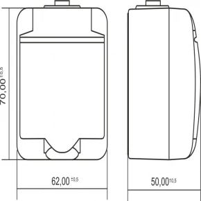 Gniazda-elektryczne - brązowe gniazdo z klapką z uziemieniem schuko i przesłonami torów ip54 4ghe-1sdp junior karlik 