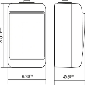 Gniazda-elektryczne - 10ghe-1p popielate gniazdo natynkowe z klapką i przesłonami ip54 junior karlik 