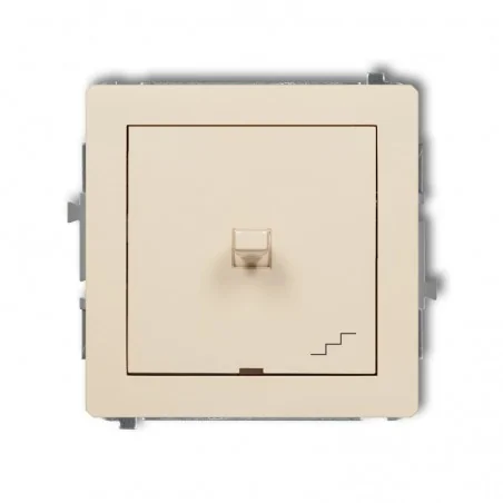 Wylaczniki-amerykanskie - włącznik schodowy w stylu amerykańskim beżowy 1dwpus-3 deco karlik 