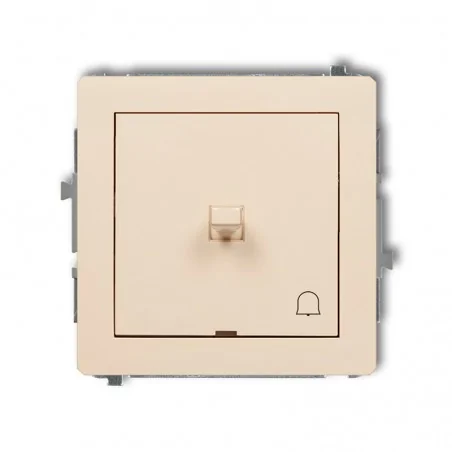 Wylaczniki-amerykanskie - włącznik dzwonkowy zwierny amerykański z piktogramem beżowy 1dwpus-4 deco karlik 