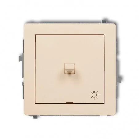 Wylaczniki-amerykanskie - włącznik zwierny z piktogramem światła beżowy deco 1dwpus-5 karlik 