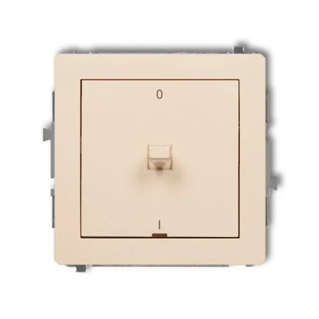Wylaczniki-amerykanskie - włącznik amerykański dwubiegunowy w kolorze beżowym deco 1dwpus-9 karlik 
