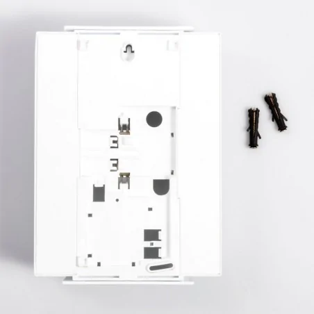 Gongi-elektryczne - gong elektromechaniczny dzwonek przewodowy biały zamel largo gns-208 