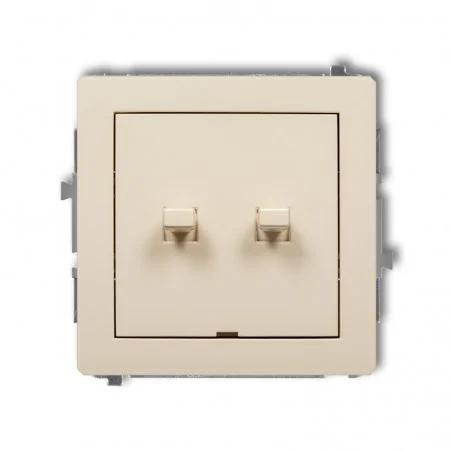 Wylaczniki-amerykanskie - włącznik jednobiegunowy ze schodowym amerykański beżowy bez piktogramów (osobne zasilanie) deco 1dwpus-10.21 karlik 