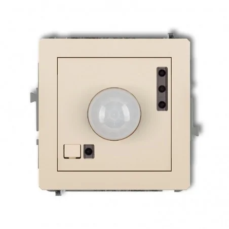 Czujniki-ruchu - beżowy czujnik ruchu elektroniczny deco 1dcr-1 karlik 