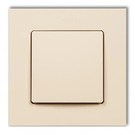 Gniazda-elektryczne - gniazdo ssące odkurzacza centralnego w kolorze beżowym decovac 1dgv-1 karlik 