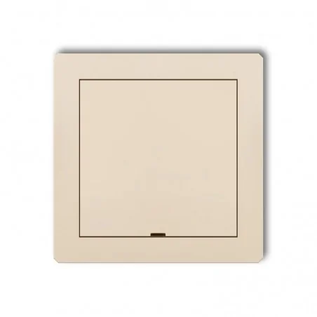 Osprzet-produkty-uzupelniajace - beżowa ramka pośrednia z zaślepką deco 1drpz karlik 