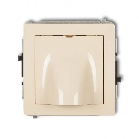 Osprzet-produkty-uzupelniajace - beżowy wypust kablowy deco 1dwpk karlik 