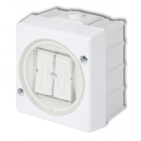Wylaczniki-podwojne - whs-2l włącznik podwójny biały z podświetleniem ip44 natykowy senior karlik 