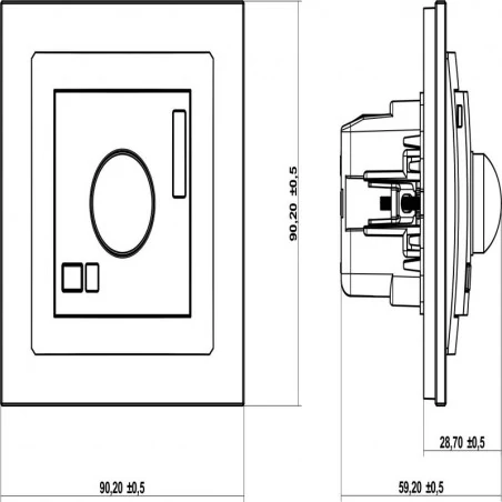 Elektroniczne-czujniki-ruchu - elektroniczny czujnik ruchu srebrny metalik deco 7dcr-1 karlik 