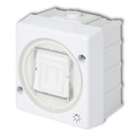 Wylaczniki-typu-swiatlo-zwierne - whs-5l przycisk zwierny światło biały w starym stylu z podświetleniem ip44 natykowy senior karlik 