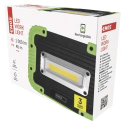 Naswietlacze-led - naświetlacz ładowalny z powerbank led 10w cob 1000lm 4400mah p4533 emos 1450000300 