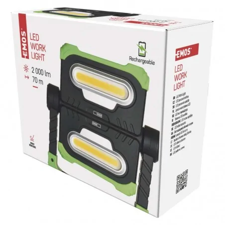 Naswietlacze-led - naświetlacz led 2xcob, 2000lm powerbank 8000mah p4536 emos 1450000320 