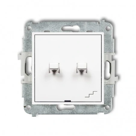 Wylaczniki-schodowe - mwpus-10.2 biały włącznik amerykański pojedynczy plus schodowy osobne zasilanie karlik mini 