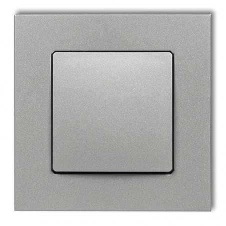 Gniazda-elektryczne - gniazdo ssące odkurzacza centralnego srebrny metalik decovac 7dgv-1 karlik 