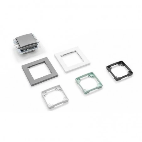 Gniazda-pojedyncze-podtynkowe - białe gniazdo pojedyncze z uziemieniem bez przesłon torów mgp-1z deco mini karlik 