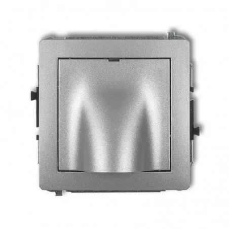 Osprzet-produkty-uzupelniajace - srebrny wypust kablowy deco 7dwpk karlik 