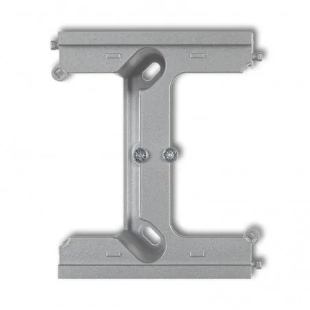 Puszki-natynkowe - srebrny moduł rozszerzający puszkę natynkową pojedynczą składaną deco i mini 7dpu-2 karlik 