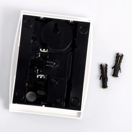 Gongi-elektryczne - gong dwutonowy biały dzwonek drzwiowy zamel turbo gns-931 