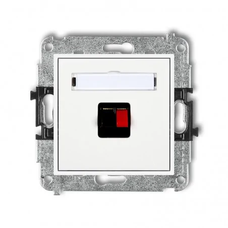 Gniazda-glosnikowe - gniazdo głośnikowe pojedyncze białe mgg-1 mini karlik 