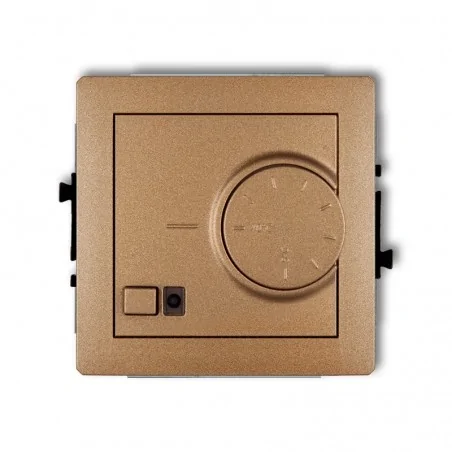 Regulatory-temperatury - regulator temperatury z czujnikiem podpodłogowym złoty metalik deco 8drt-1 karlik 