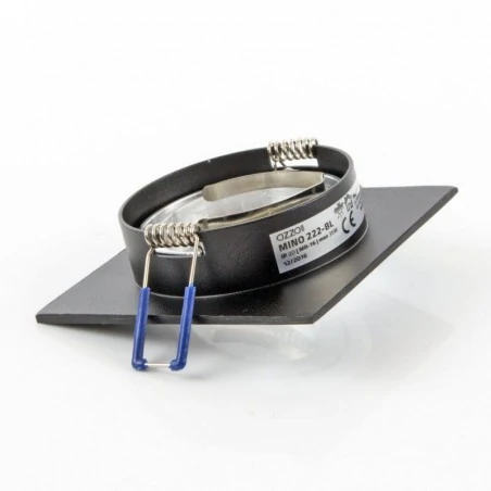 Oprawy-sufitowe-ruchome - oprawa sufitowa kwadratowa czarna regulowana mino-222-bl ozzo 