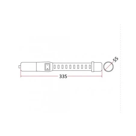 Latarki-warsztatowe - lampa garażowa akumulatorowa 30+6 led led-03b rum-lux 