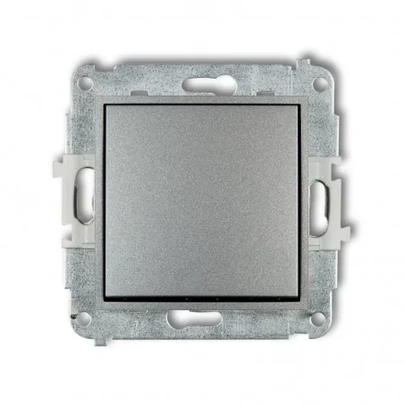 Wylaczniki-krzyzowe - srebrny włącznik krzyżowy bez piktogramu 7mwp-6.1 mini karlik 