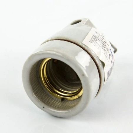 Oprawki-montazowe - oprawka porcelanowa do zawieszania e15-e27-ef510c bemko 