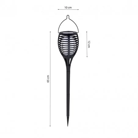 Lampy-solarne - lampka solarna imitująca płomień - wbijana eko0436 eko-light 