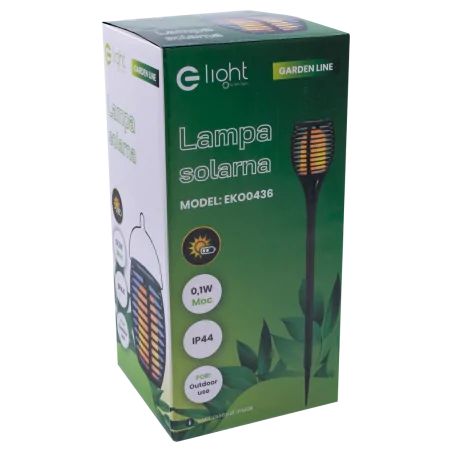 Lampy-solarne - lampka solarna imitująca płomień - wbijana eko0436 eko-light 