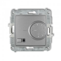 Regulatory-temperatury - srebrny regulator temperatury z czujnikiem podpodłogowym 7mrt-1 mini karlik
