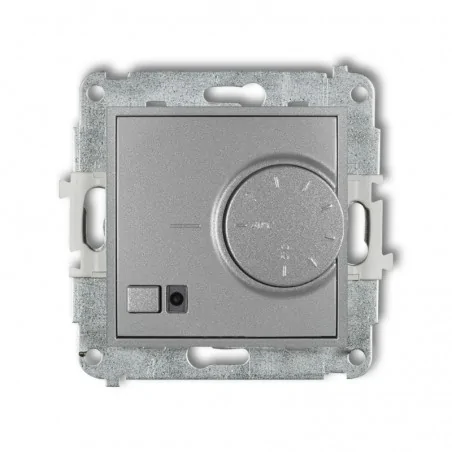 Regulatory-temperatury - srebrny regulator temperatury z czujnikiem podpodłogowym 7mrt-1 mini karlik 