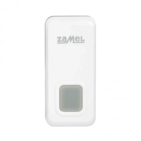 Dzwonki-do-drzwi-bezprzewodowe - przycisk do dzwonka biały st-970p zamel 