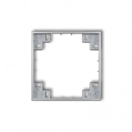Osprzet-produkty-uzupelniajace - 7mrp-1 pośrednia ramka srebrna do serii mini karlik 