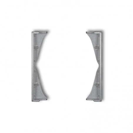 Osprzet-produkty-uzupelniajace - 7mrp-2 pośrednia ramka srebrna do gniazd podwójnych mini karlik 