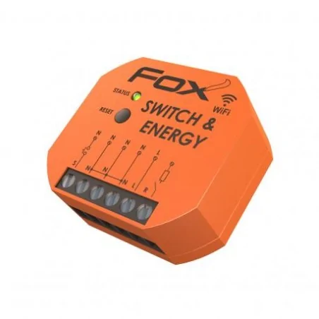 Przekazniki-i-akcesoria - przekaźnik pojedynczy do puszki z kontrolą parametrów sieci 230v fox wifi 230v switch & energy f&f 